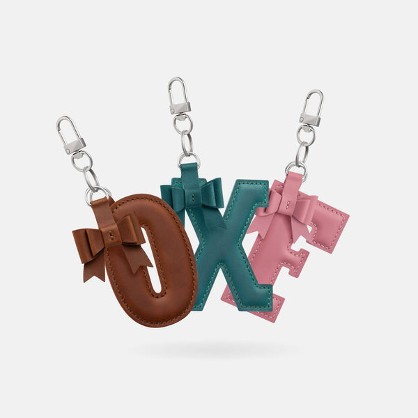 Leather Letter Keychain