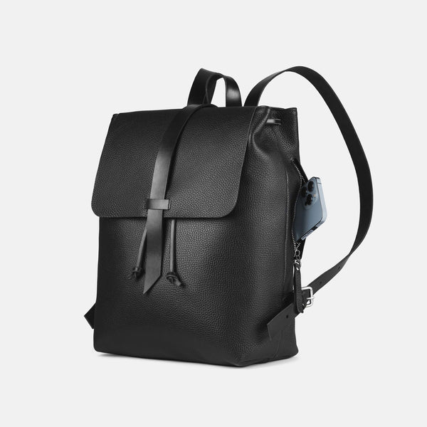 Leather backpack