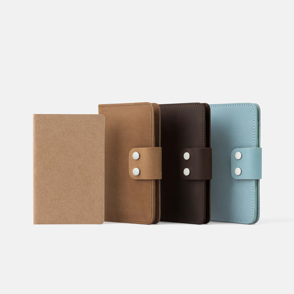 Leather Refillable Pocket Notebook